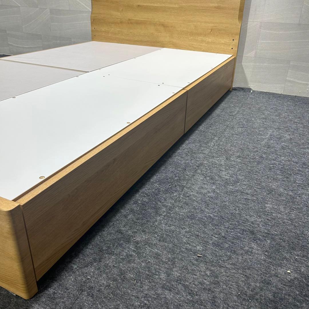 ニトリ ベッドフレーム セミダブル 収納付き メリッサ3 シンプル d3995