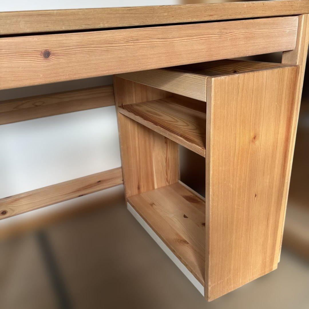 無印良品 パイン材デスク デスクワゴンセット2