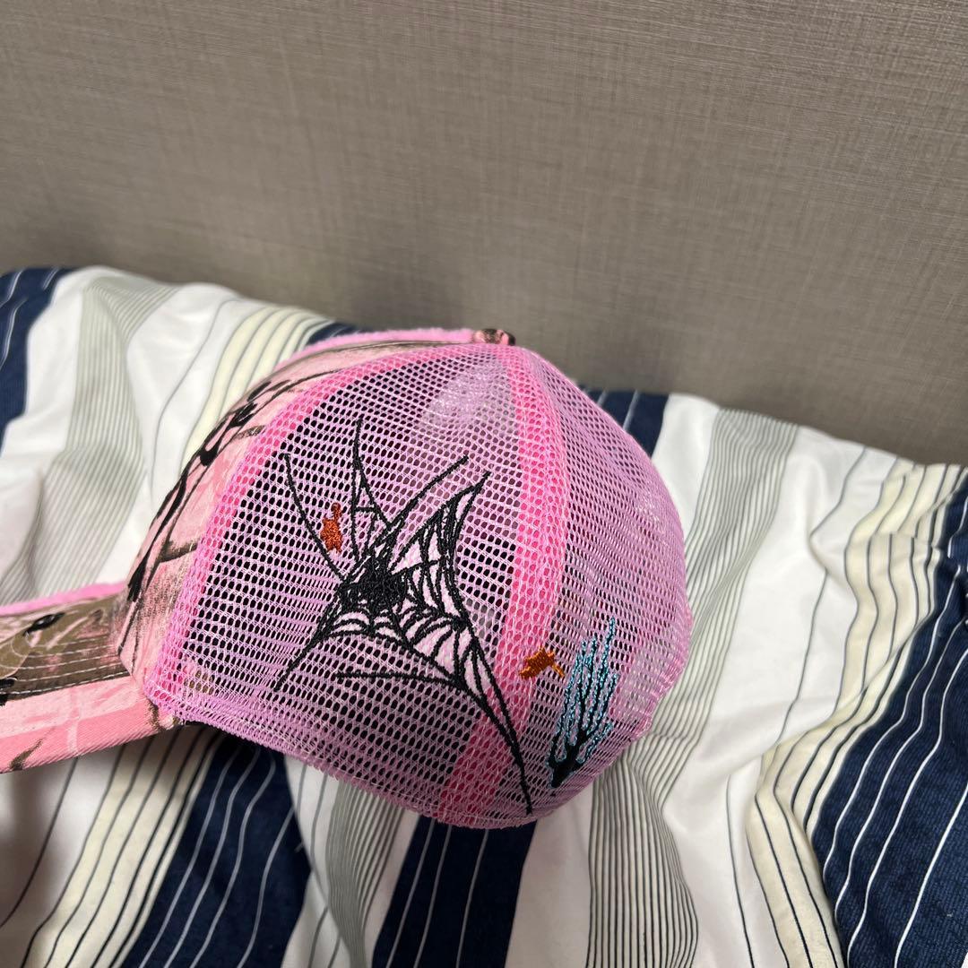 b.Eautifulピンクメッシュキャップ