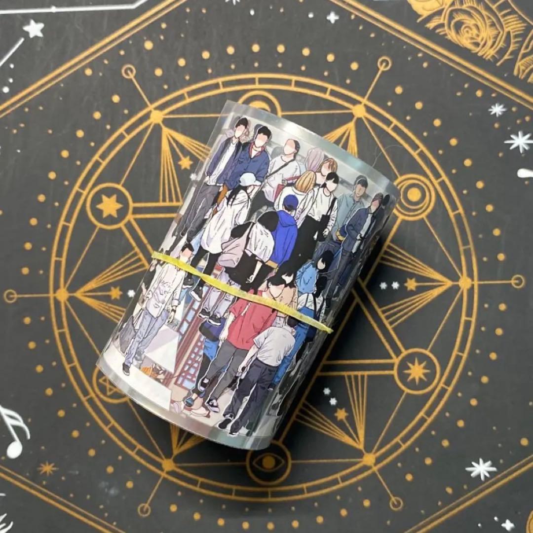 【9280】海外　マステ　中古巻　PETマスキングテープ　人物系