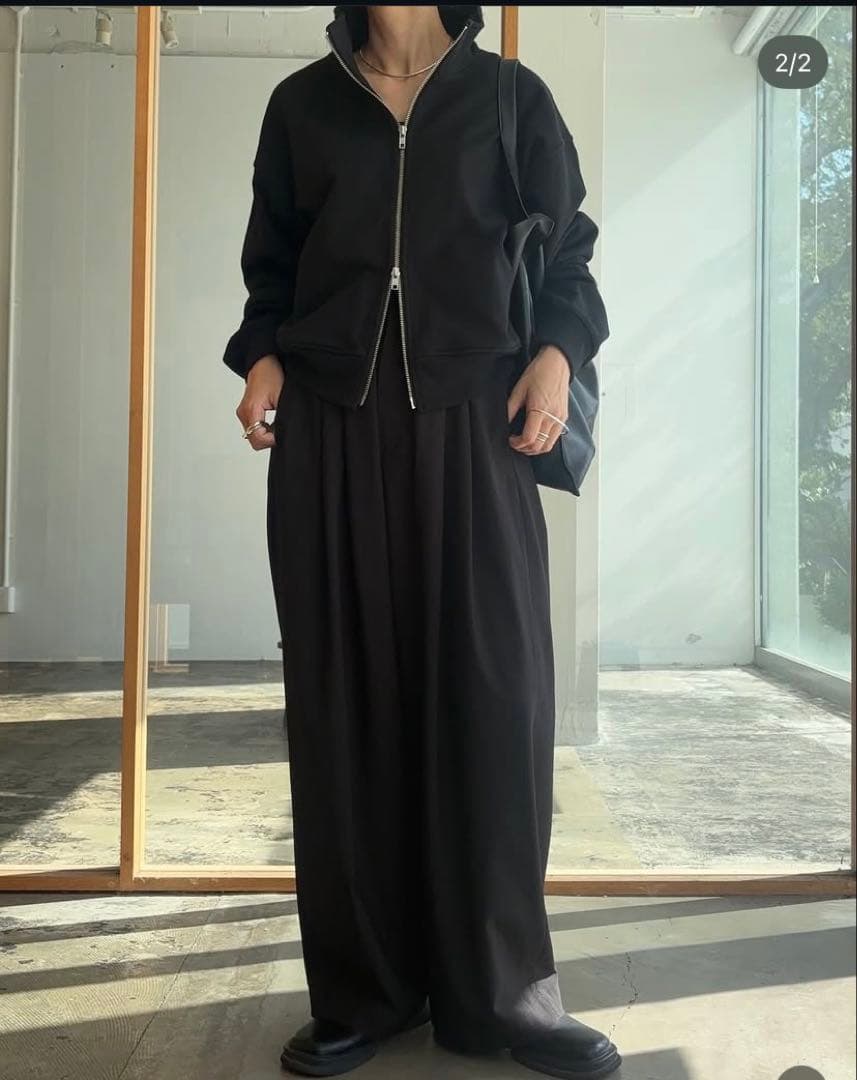 ソラモナラーム　モナスウェット　裏毛ジップブルゾン