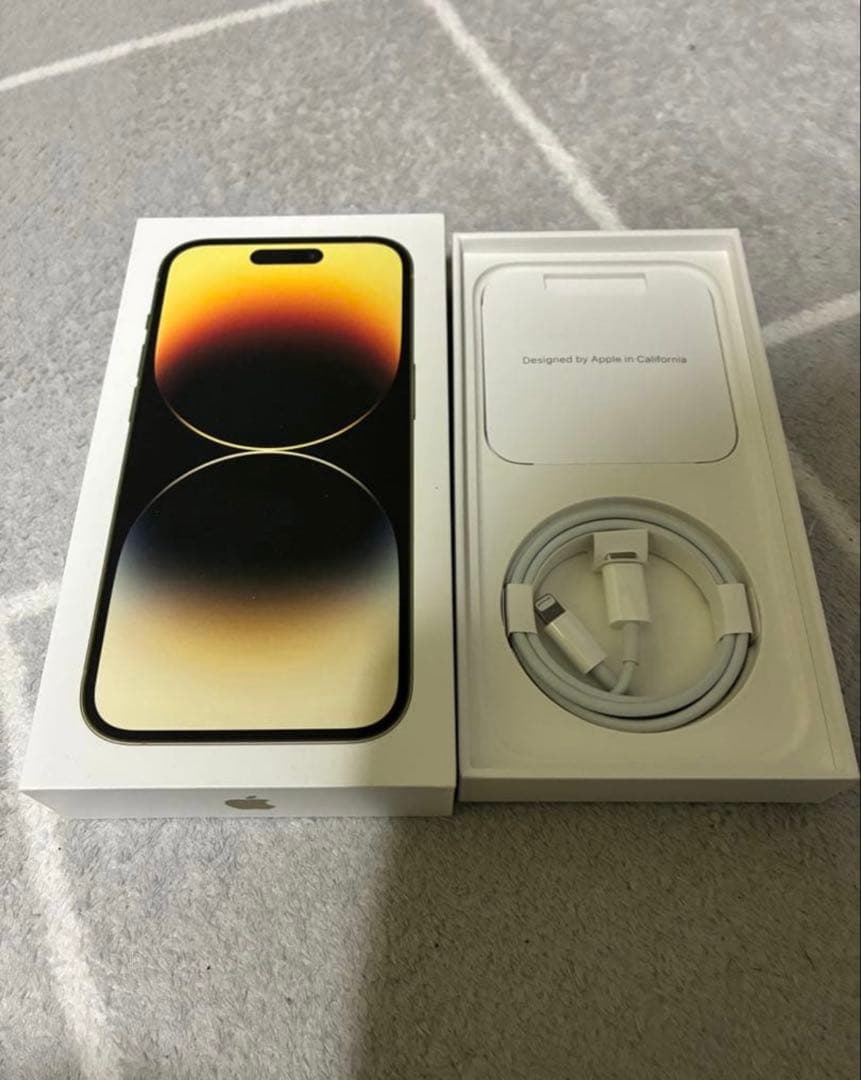 【美品】Apple iPhone 14 Pro ゴールド 本体