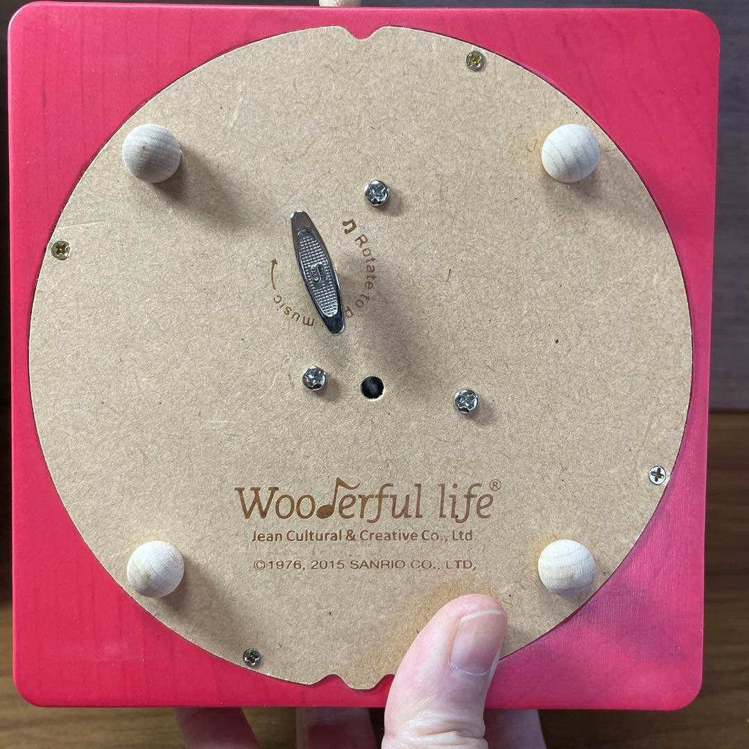 【廃盤　希少】2015年製　ジオラマ　ハローキティ 観覧車 木製オルゴール 箱付