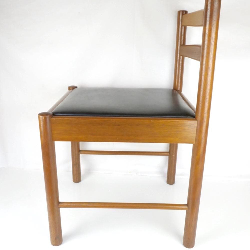 ダイニングチェア 2脚 ブラック オールド マルニ木工 ヴィンテージ 孔雀マーク