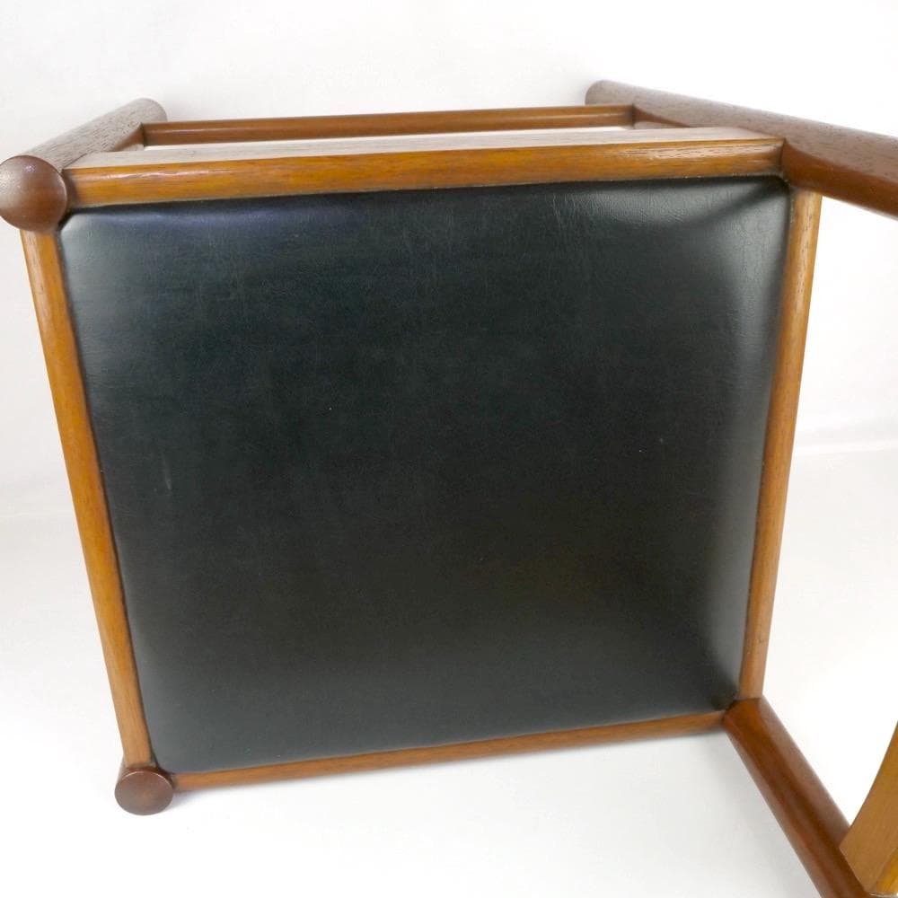 ダイニングチェア 2脚 ブラック オールド マルニ木工 ヴィンテージ 孔雀マーク