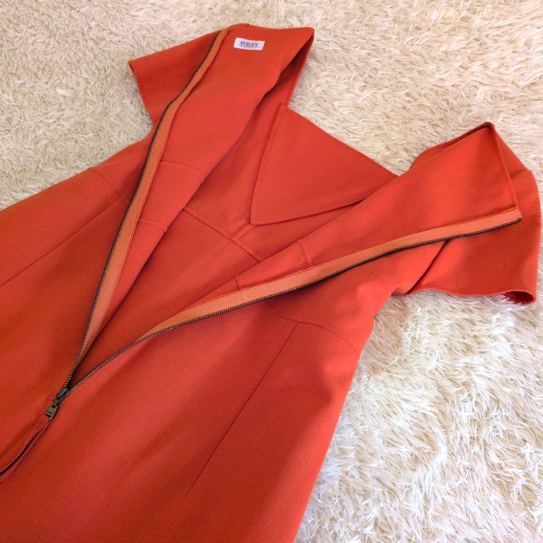 日本製★希少サイズ42 FOXEYBOUTIQUE ワンピース　リボン