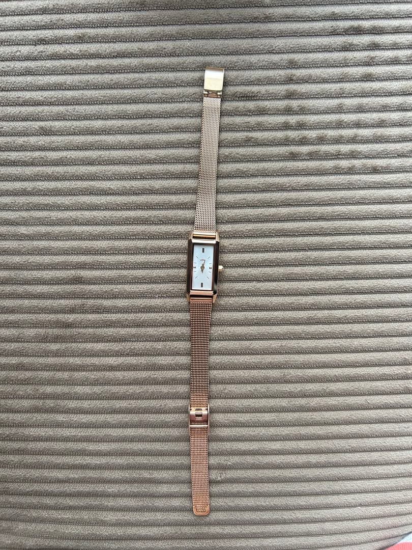 ete レディース 時計 ゴールド メッシュバンド