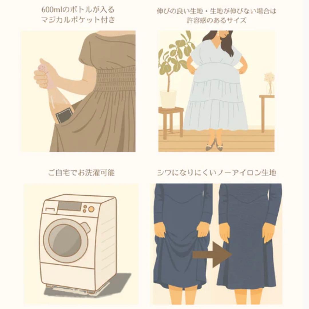 CINEMATIQ ストレッチハートネックワンピース ライトブルー Ｌ 新品