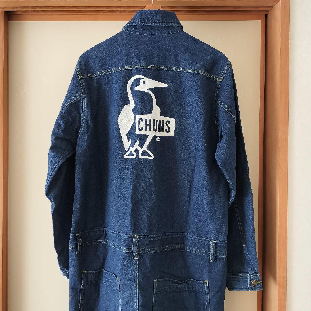 CHUMS チャムス メンズ L 濃紺 デニム オールインワン つなぎ