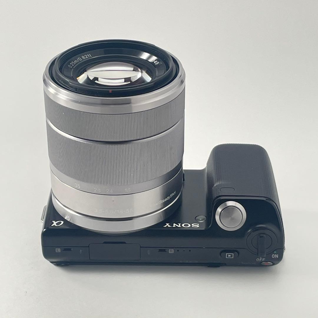 【美品・返品保証】Sony NEX-5 ブラック標準ズームレンズキット