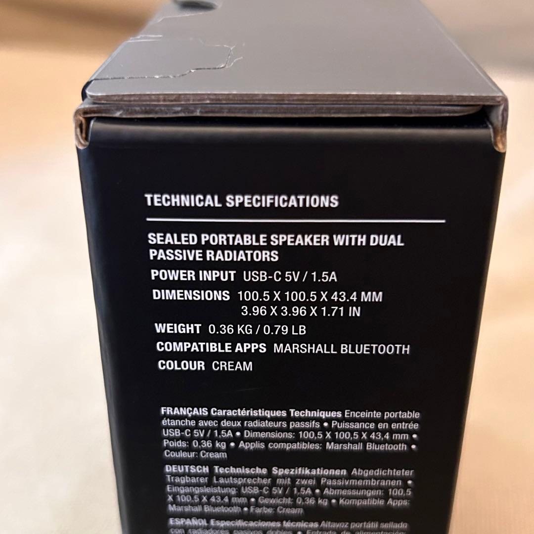 Marshall WILLEN Ⅱ クリーム　新品未使用　マーシャル