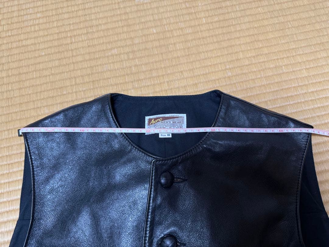 エアロレザー　Shackleton レザーベスト　美品