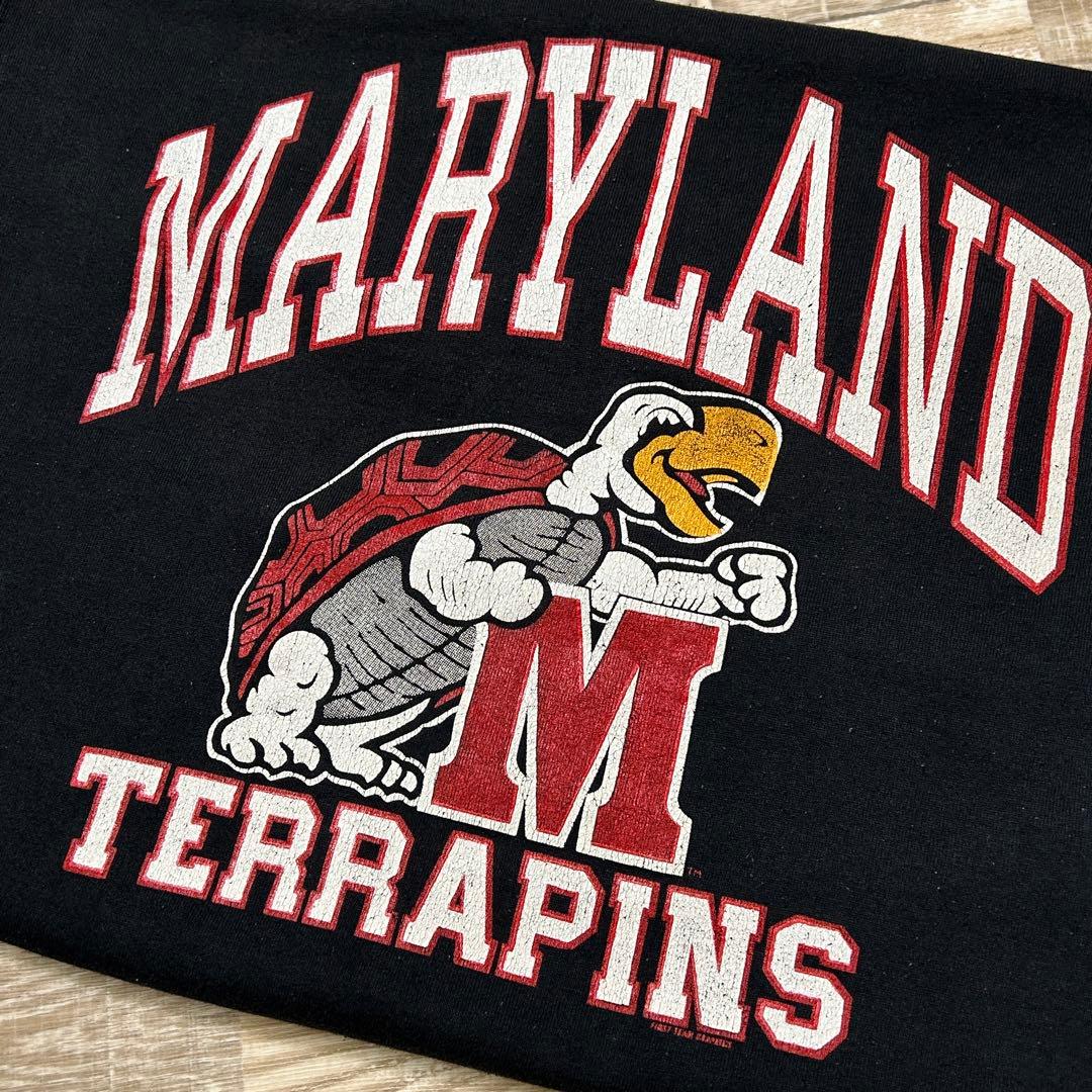 USA製 Russell ラッセル スウェット MARYLAND カレッジ 黒