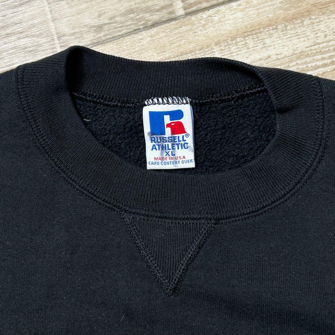 USA製 Russell ラッセル スウェット MARYLAND カレッジ 黒