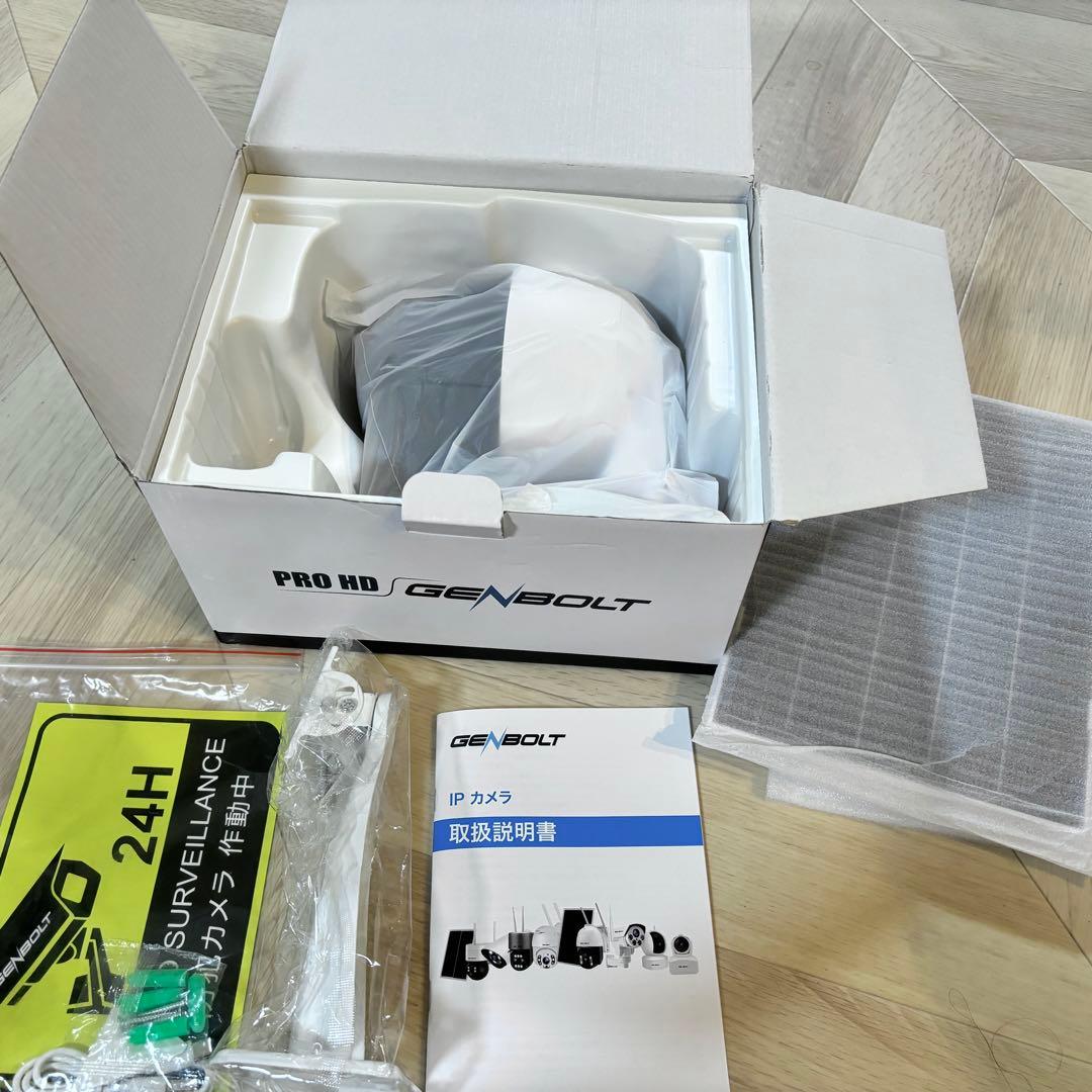 GENBOLT 防犯カメラ ソーラーパネル付き