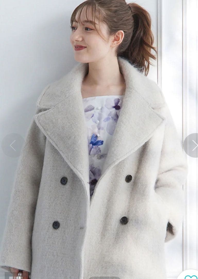 12Twelve Agenda モヘヤシャギーPコート