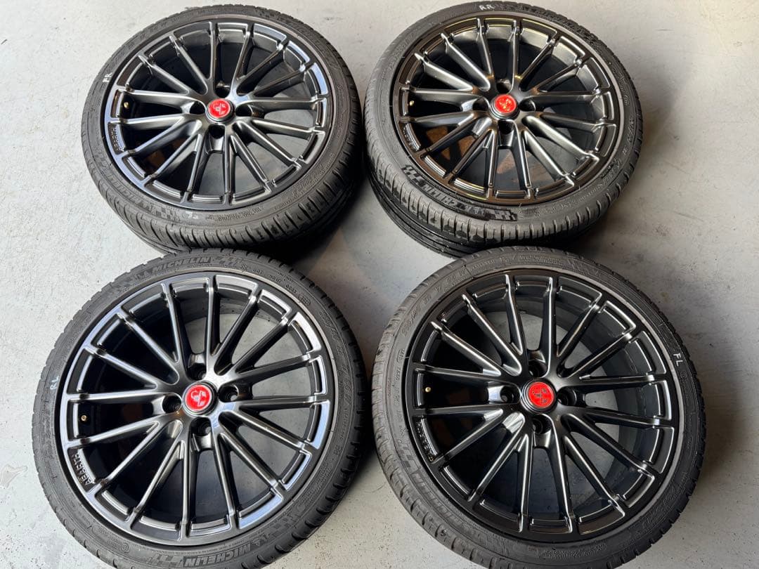 【美品】アバルト695コンペ純正ホイール(タイヤ・センターキャップ付）4本セット