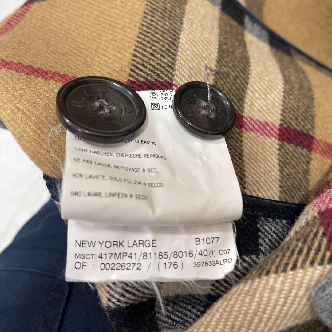 値下げ バーバリー ロンドン BURBERRY ノバ チェック ピーコート 40