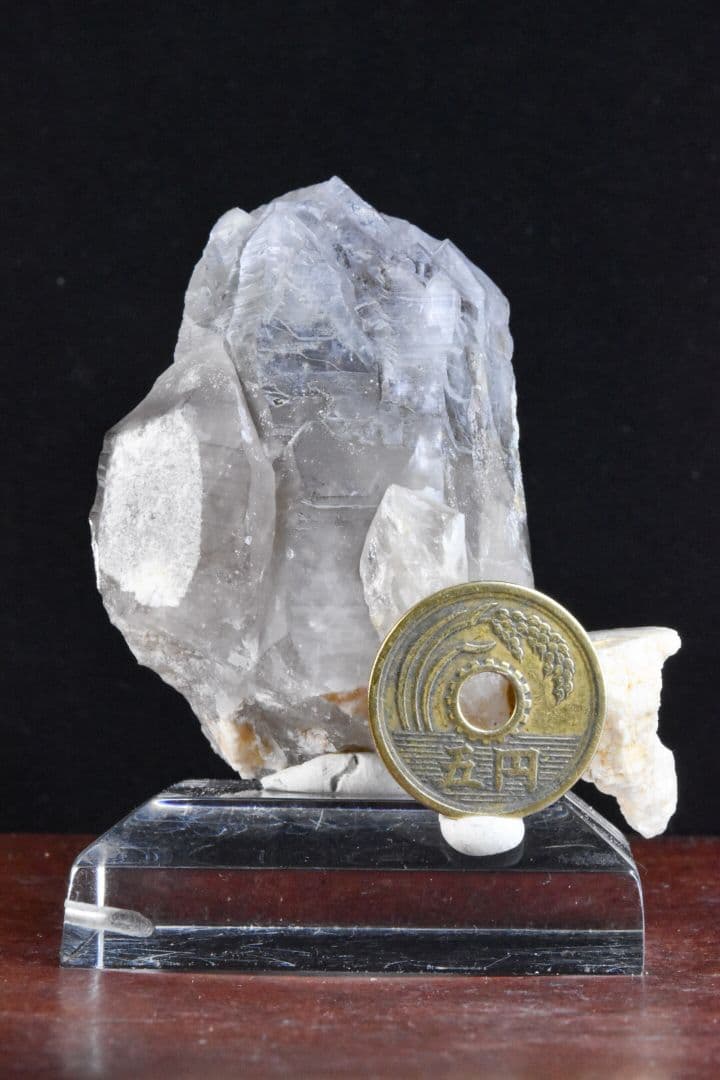 山梨県甲府市黒平産 スモーキークォーツホワイトキャップセプター