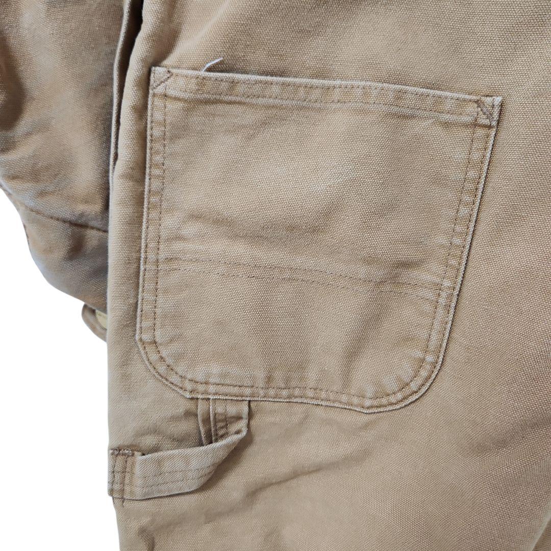 ☆nqnq☆Carhartt ダック 長袖つなぎ 中綿 ワンポイント