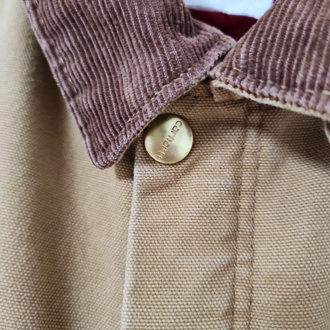 ☆nqnq☆Carhartt ダック 長袖つなぎ 中綿 ワンポイント