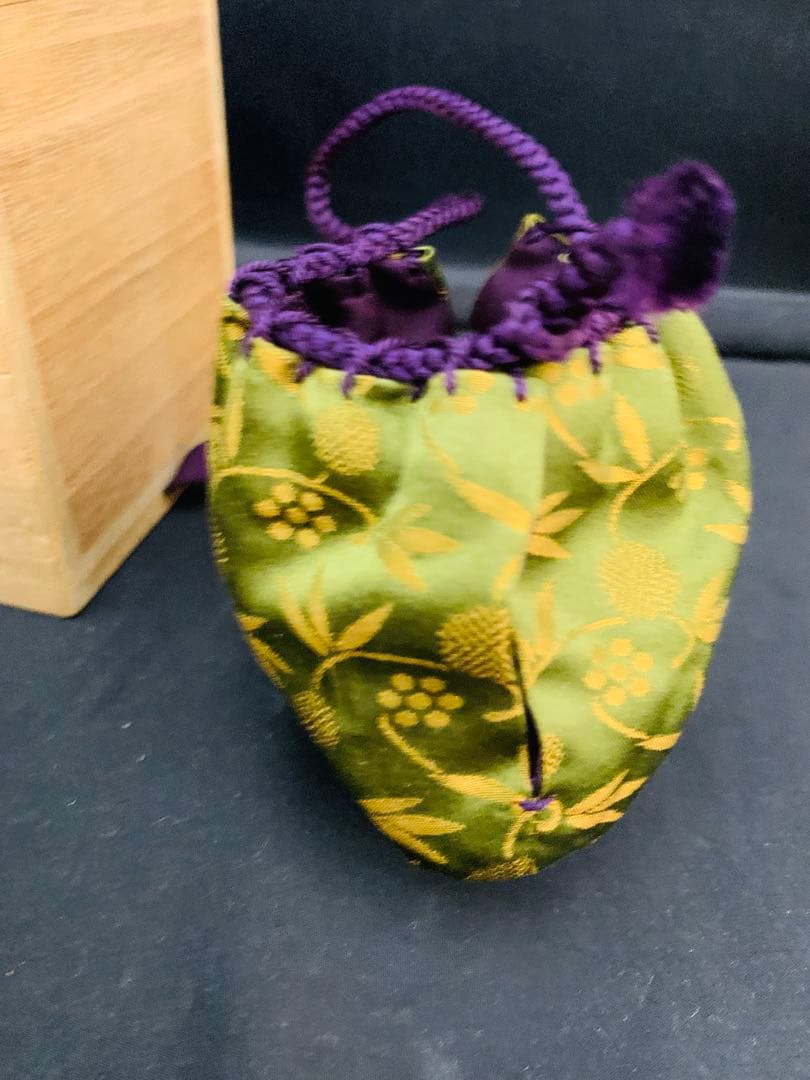 木下丸壺　茶入　共箱付き　茶道具