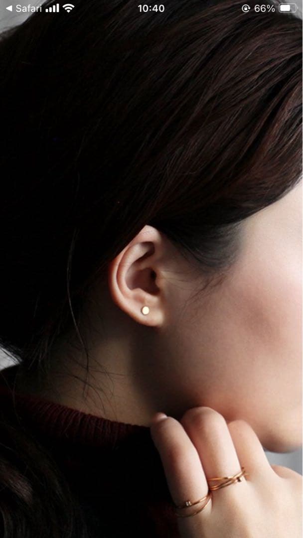 イロンデール エペパン スマイル ピアス アッシュペーフランス K18