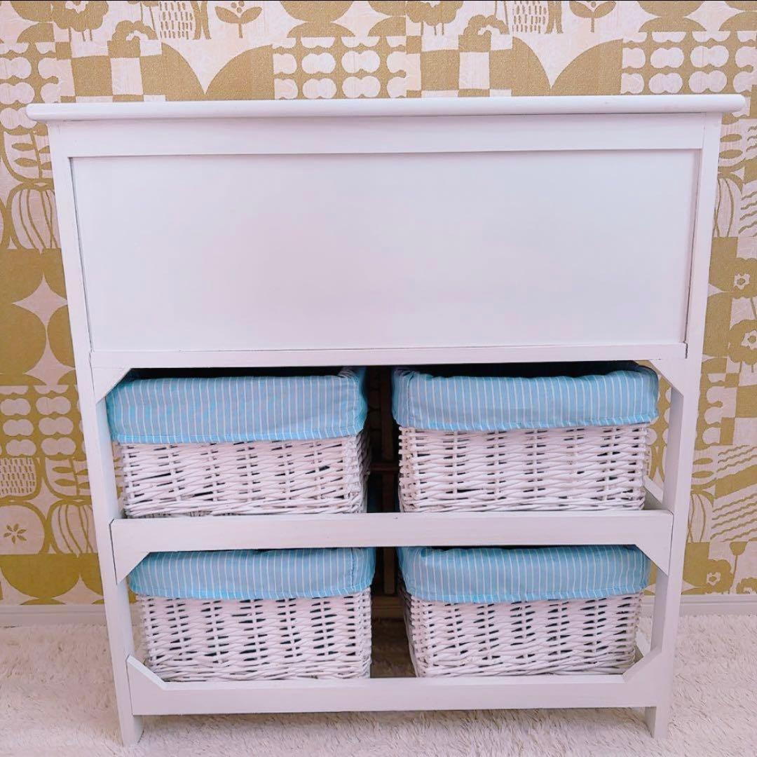 ロマプリ フリルオープンチェスト ヨーロピアン　棚 ラック おしゃれ 北欧