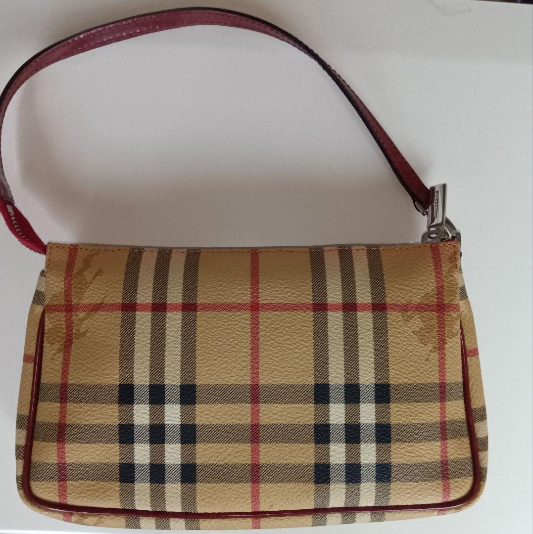 BURBERRYノバチック アクセサリー ポーチ ミニPVCベージュ