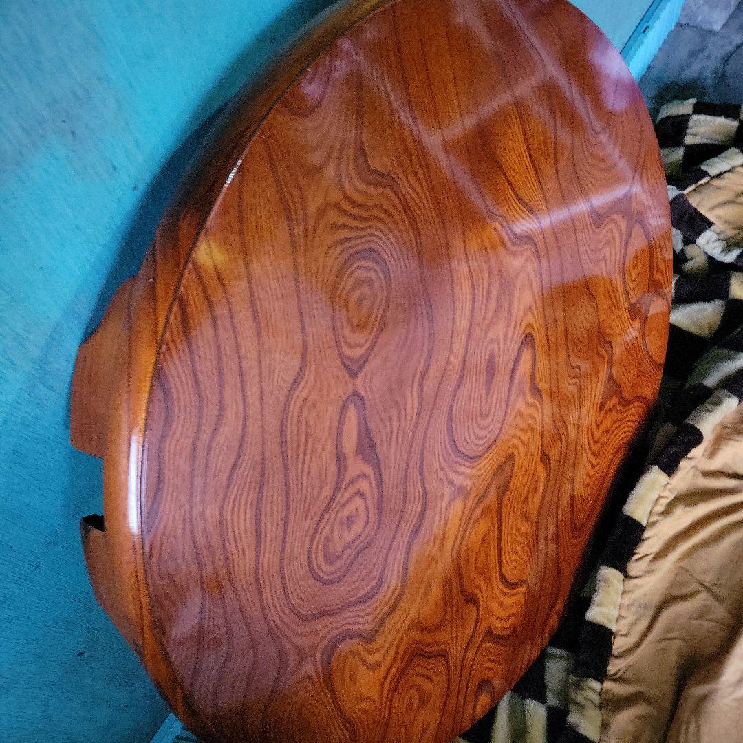 木製 折りたたみ 丸ちゃぶ台 ローテーブル 直径90cm ヴィンテージ 座卓