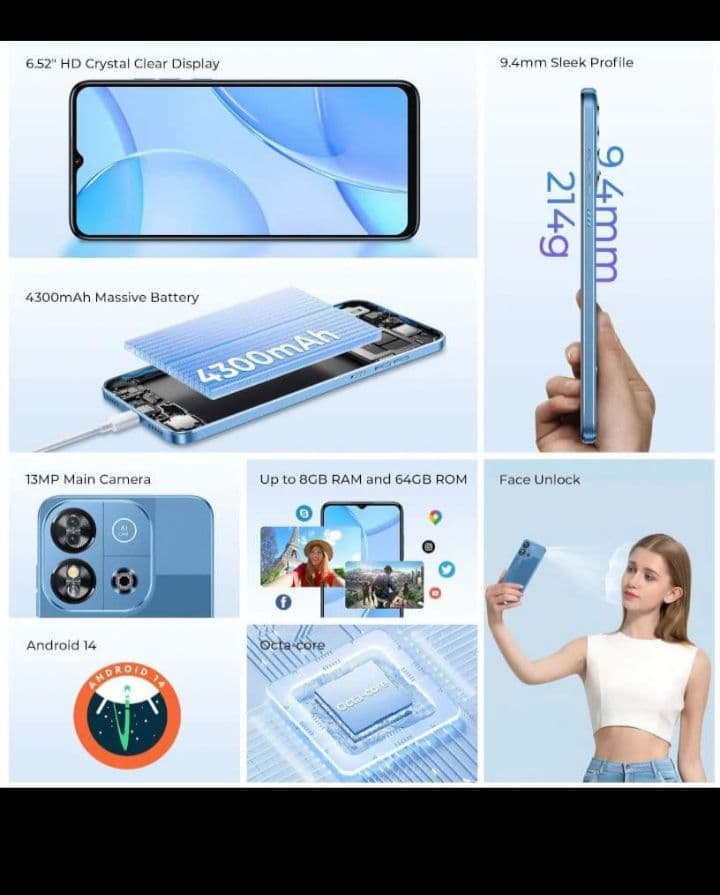 OUKITEL C57 S 8GB/64GB ブラック