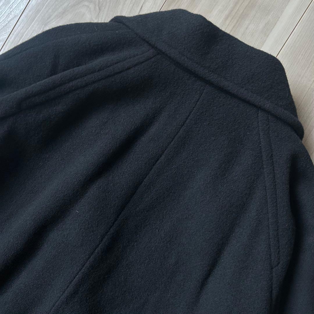 24AW＊ジャーナルスタンダードレリューム 尾州ウールショートPコート 36 黒