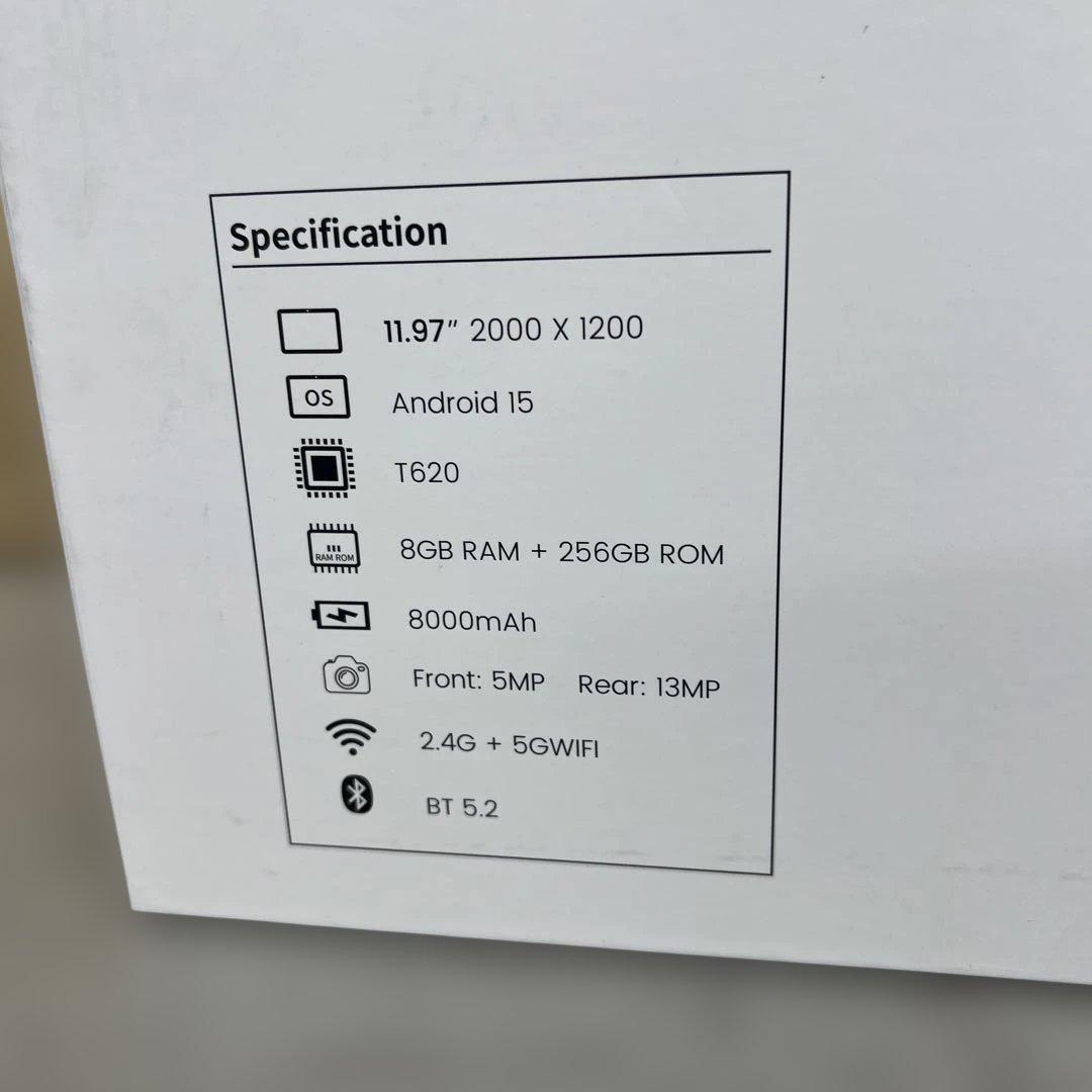 601509 Azeyou タブレット 12インチ　Android 15