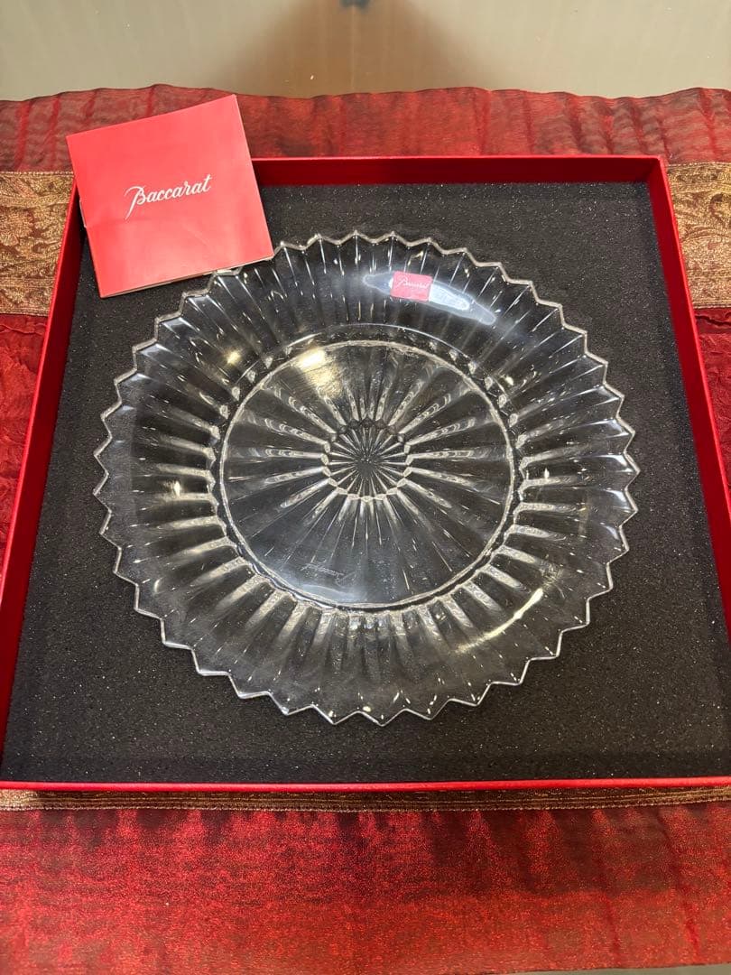 未使用 Baccarat バカラ ミルニュイ プレート 21cm 皿 食器　①