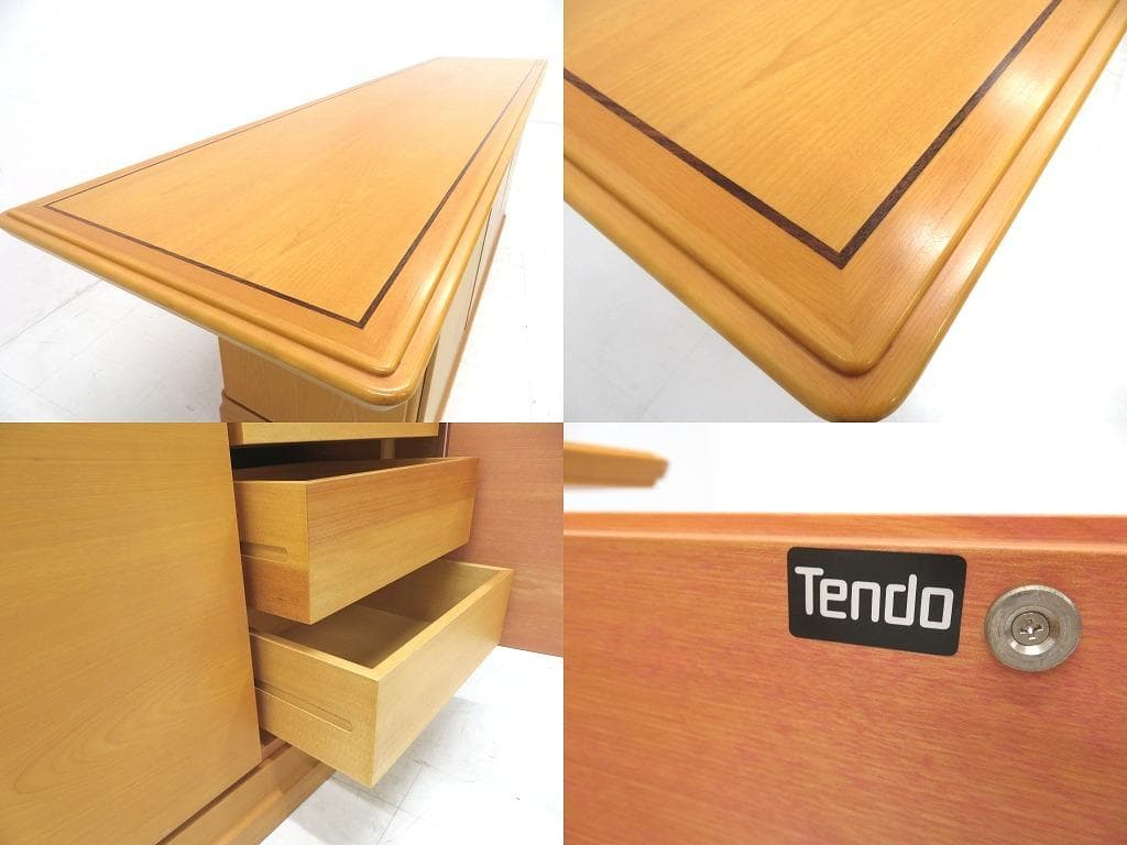 美品　天童木工　サクラ材　サイドボード　収納　キャビネット　チェスト　モダン