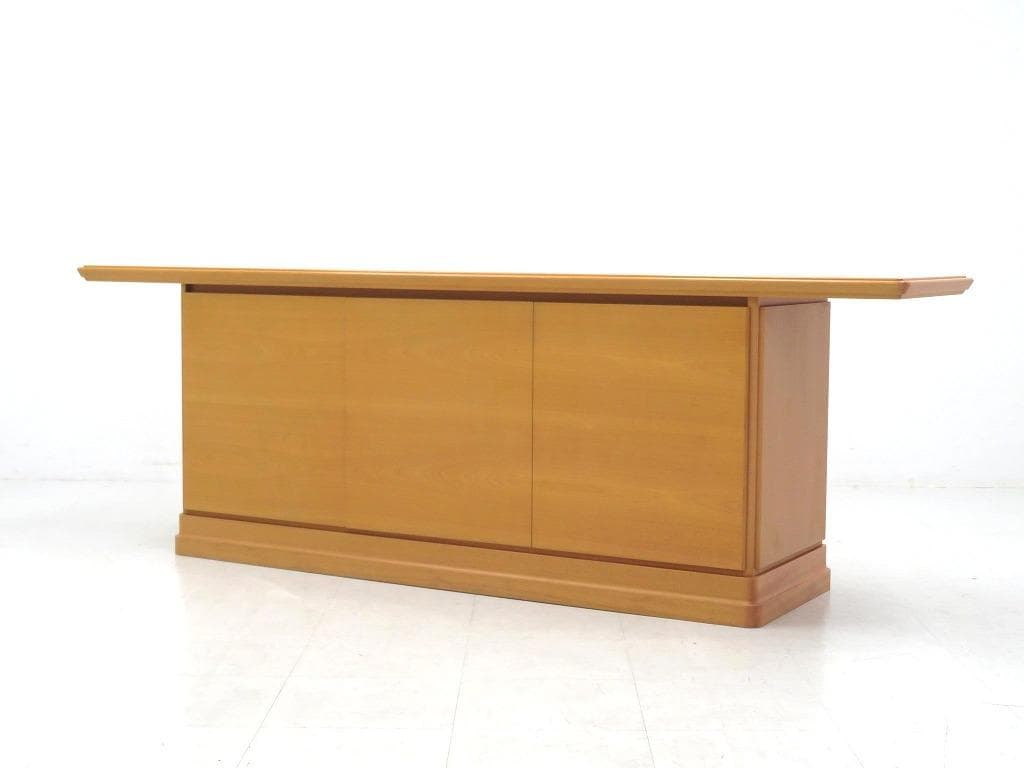 美品　天童木工　サクラ材　サイドボード　収納　キャビネット　チェスト　モダン