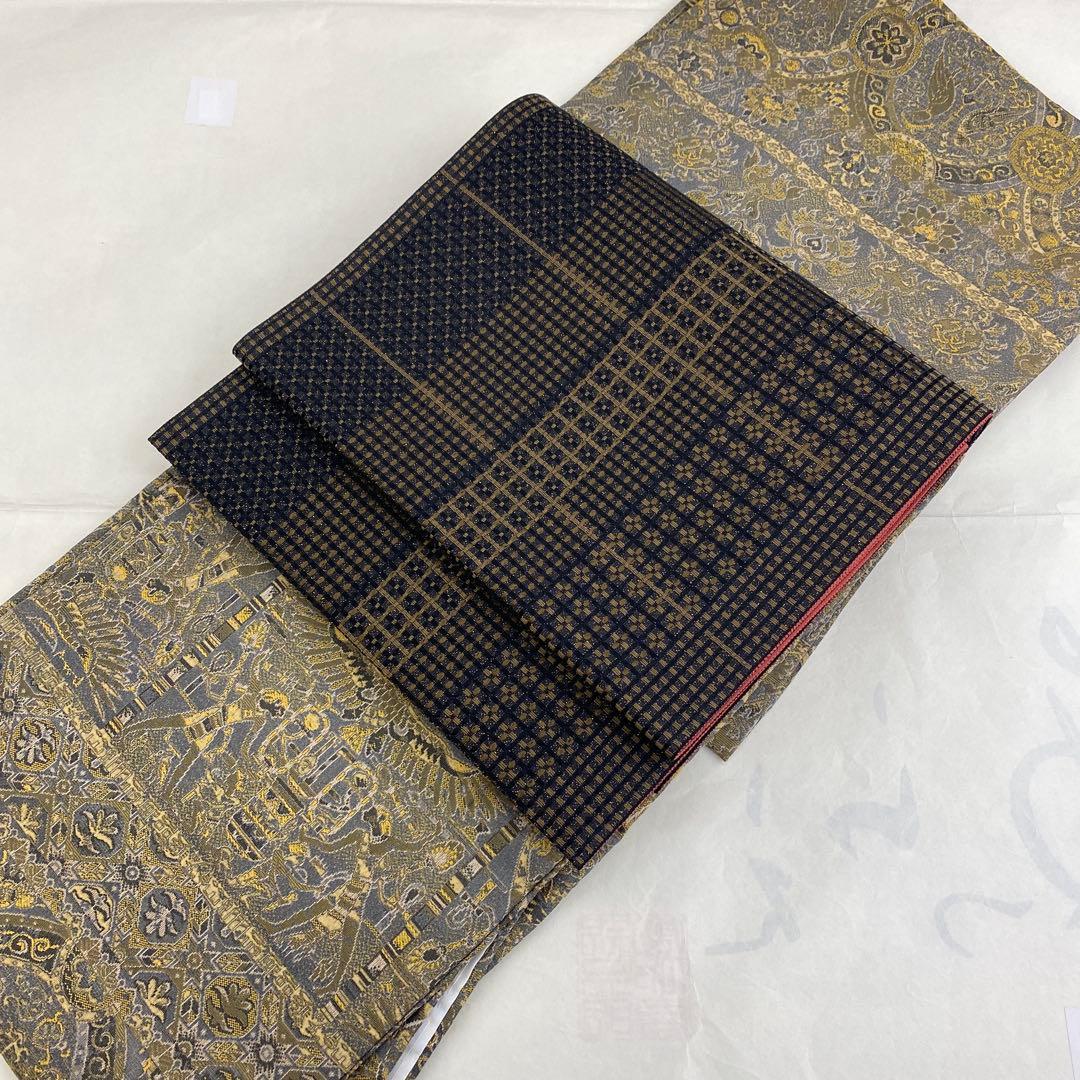 よ*し様 M3.2 前田仁仙作家　落款あり　パールトーン　お召訪問着　一方付け