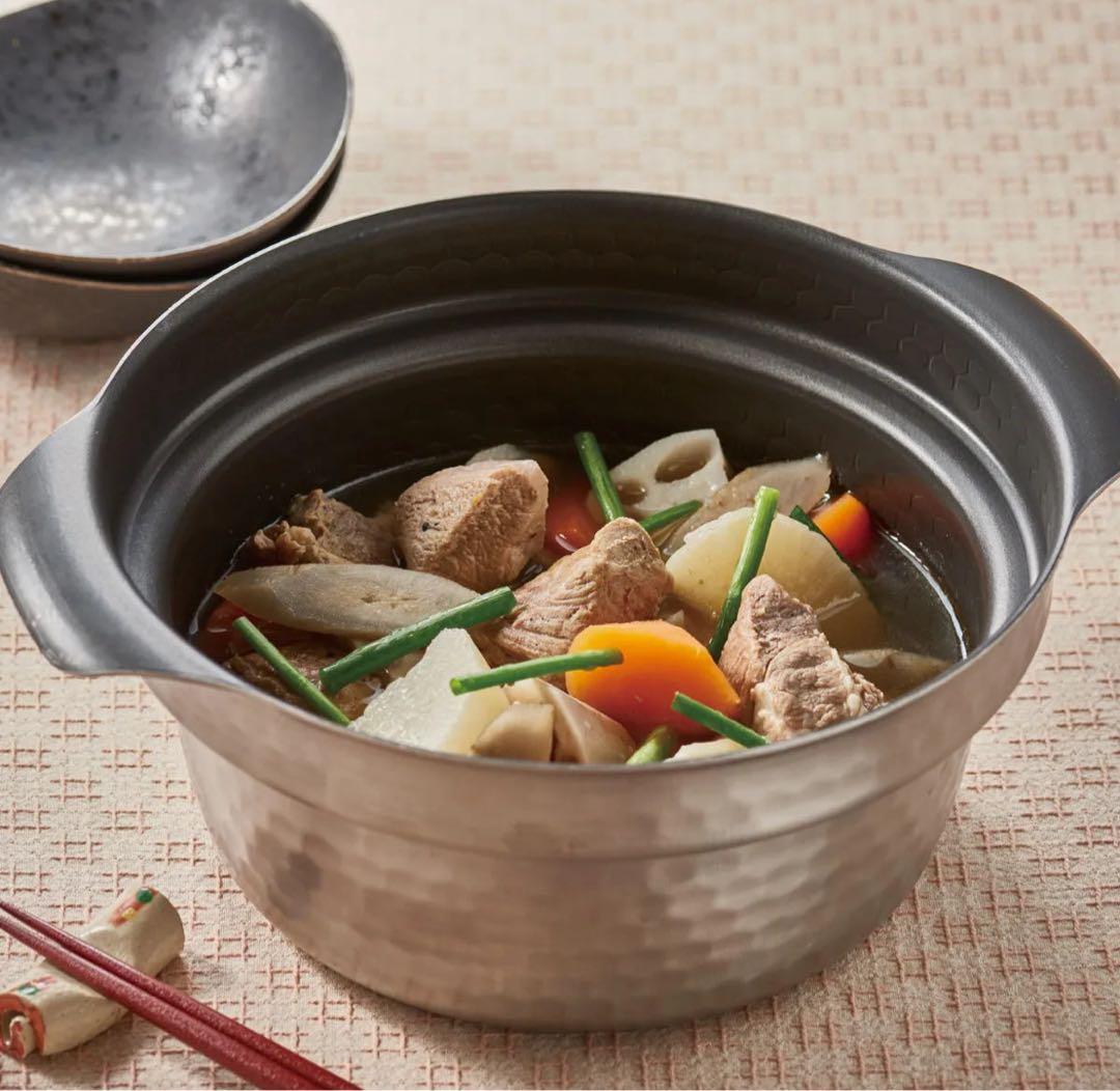 【HARIO】 フタがガラスのIH対応ご飯釜 雪平　炊飯器 防災 土鍋