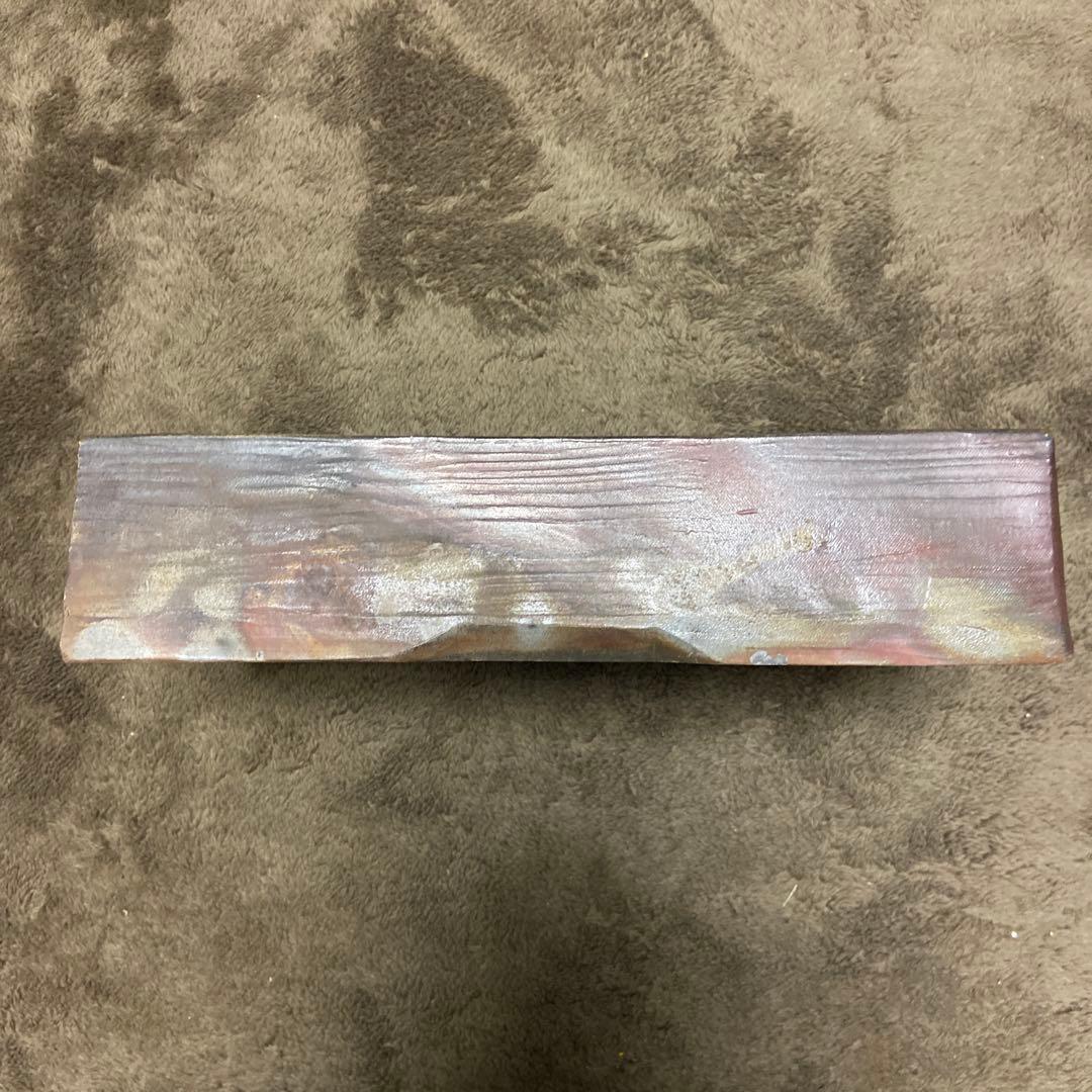 備前焼　大型　水盤　花器　角鉢　華道　生花　34.5センチ