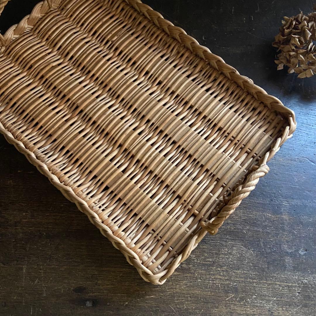 フランスアンティーク　ラタントレイ　パニエ　ブロカント　生活道具