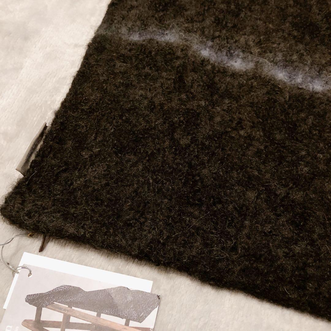 suzusan アルパカ クッションカバー ブラック　グレー2