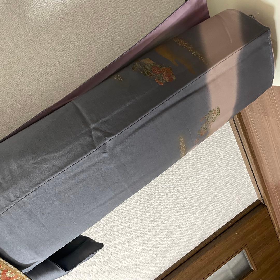 ブルーグレー 4点 フルセット 訪問着 入学式 卒業式 入園式 春 秋 冬