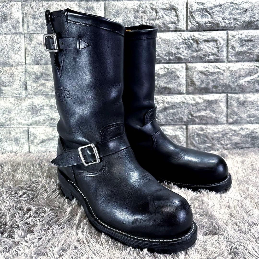 チペワ 1901M87 廃番 エンジニアブーツ USA製 黒タグ ブラック