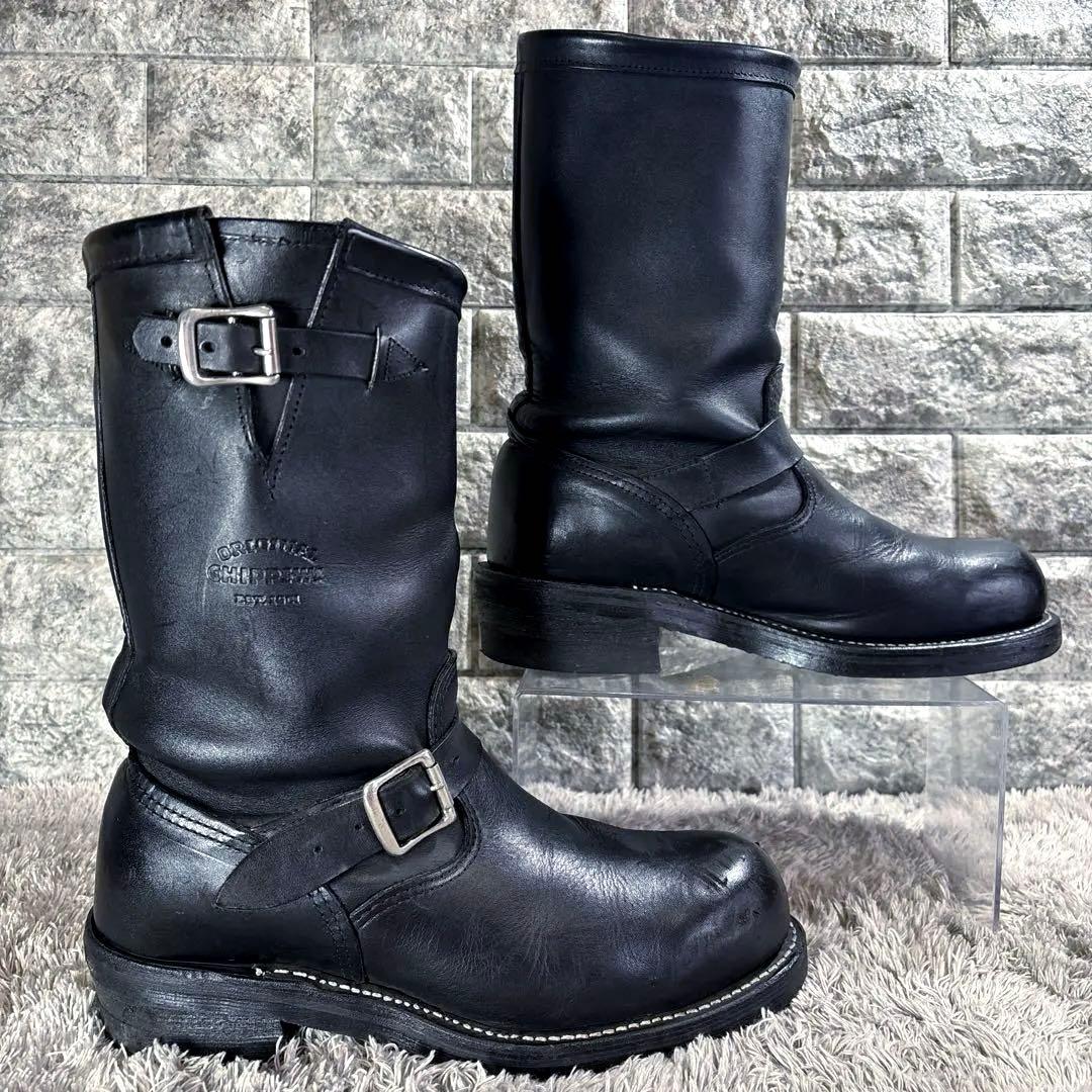 チペワ 1901M87 廃番 エンジニアブーツ USA製 黒タグ ブラック