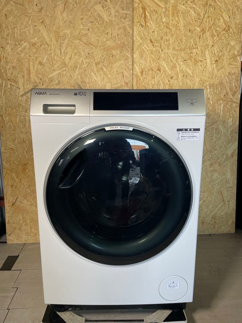 2025年製 AQUA ドラム式洗濯機 AQW-DM10R-R 保証書付き