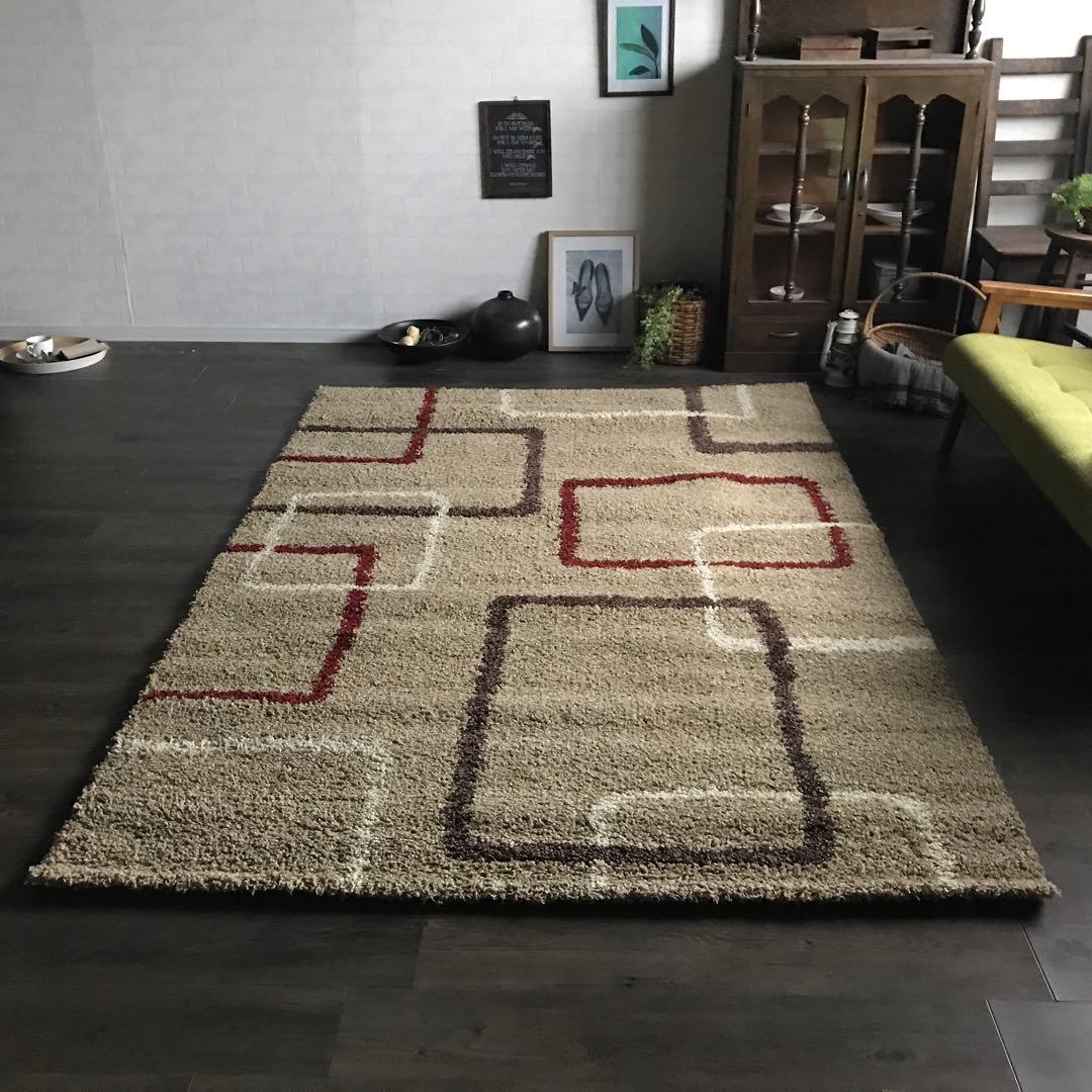 ラグ ラグマット 160x234cm カーペット 絨毯 ウィルトン織 シャギー