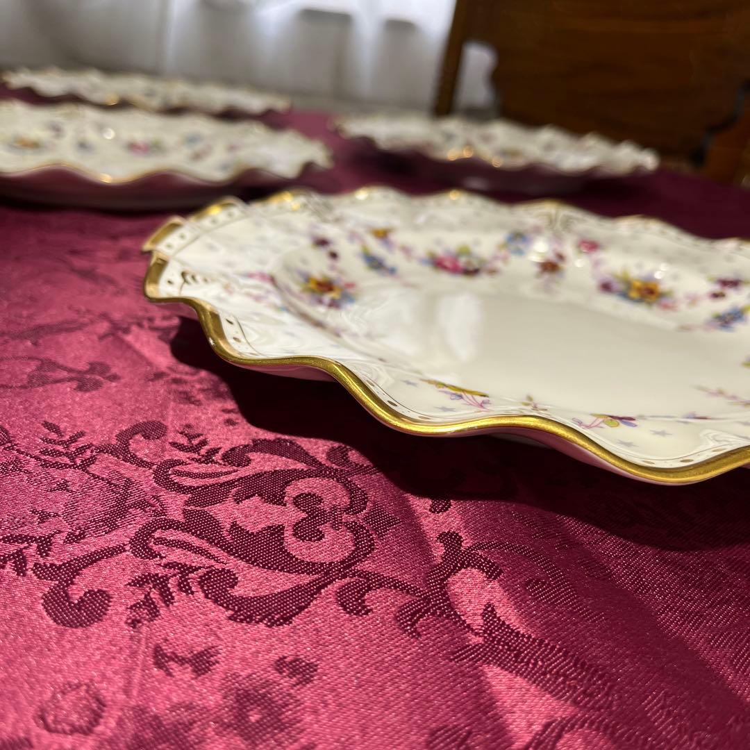 ロイヤルクラウンダービー アントワネット 26cmプレート 6枚セット 美品