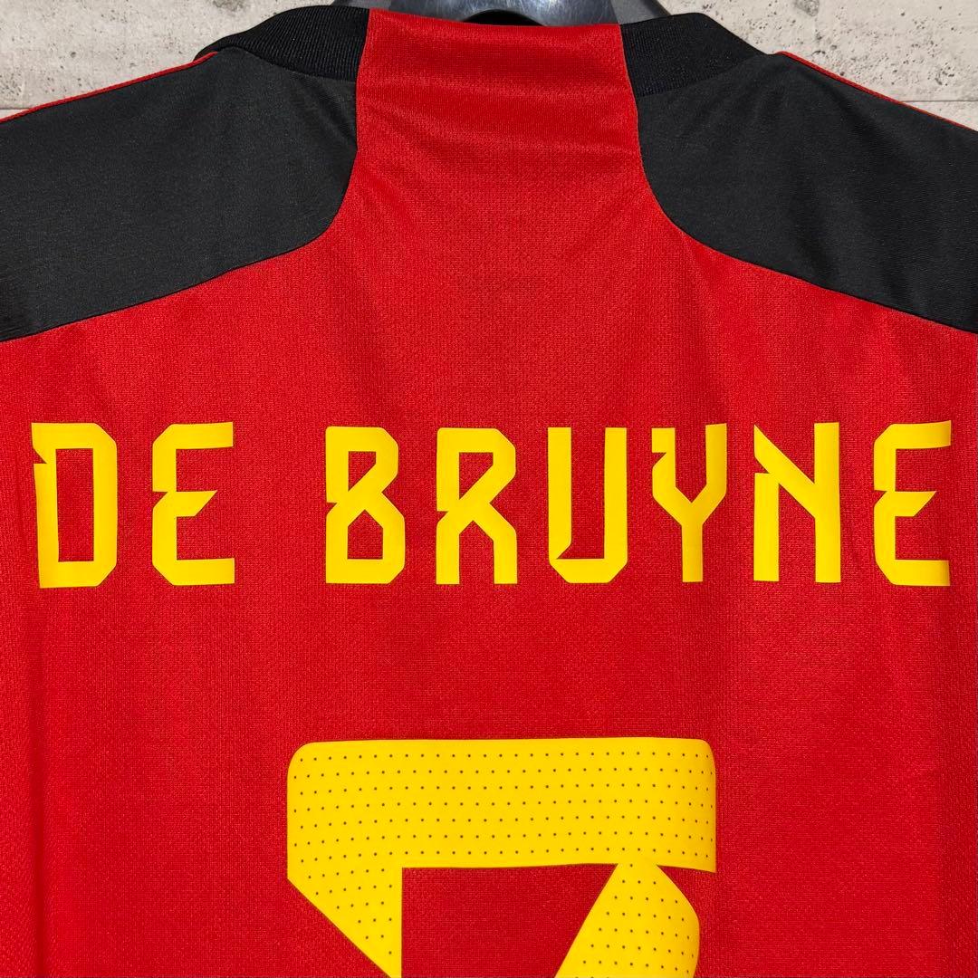 【極美品！】2022カタールW杯 ベルギー代表 ♯7 デブライネ【Lサイズ】