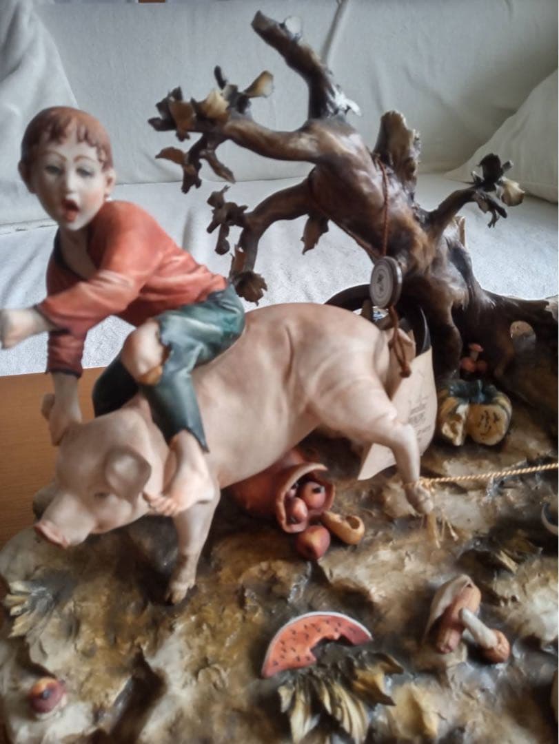 PORCELLANE PRINCIPE カポディモンテ 陶器　特大　美術品