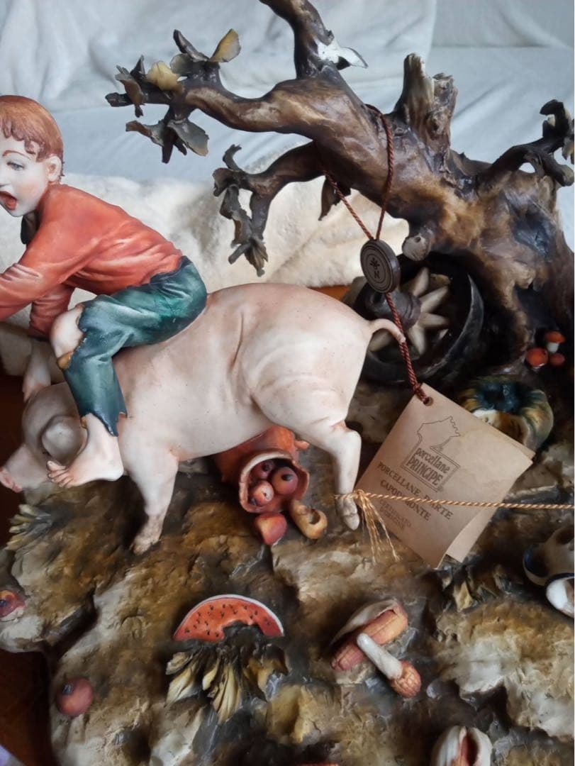 PORCELLANE PRINCIPE カポディモンテ 陶器　特大　美術品